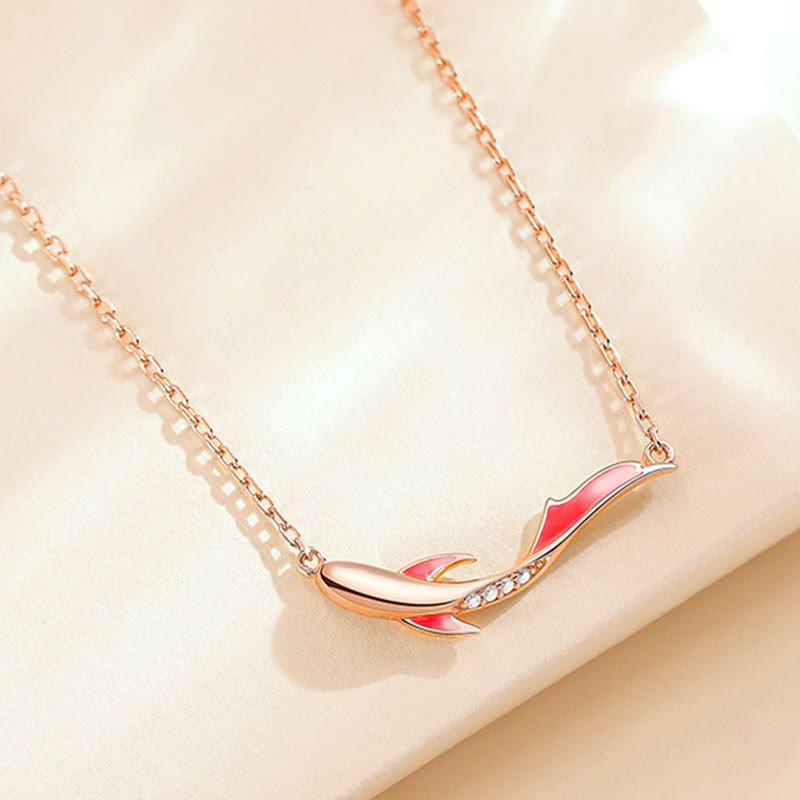 Buddha Stones 925 Sterling Silber Koi Fisch Glück Zirkon Wohlstand Halskette Anhänger - image 2