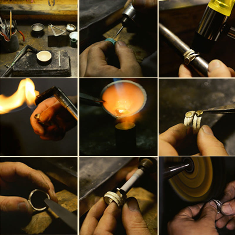 Verstellbarer Ring aus 925er-Sterlingsilber mit Buddha Stonesn, Sanskrit-Design, geschnitzter Schutz - image 31