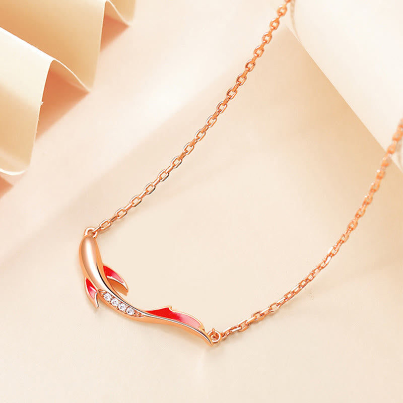 Buddha Stones 925 Sterling Silber Koi Fisch Glück Zirkon Wohlstand Halskette Anhänger - image 3