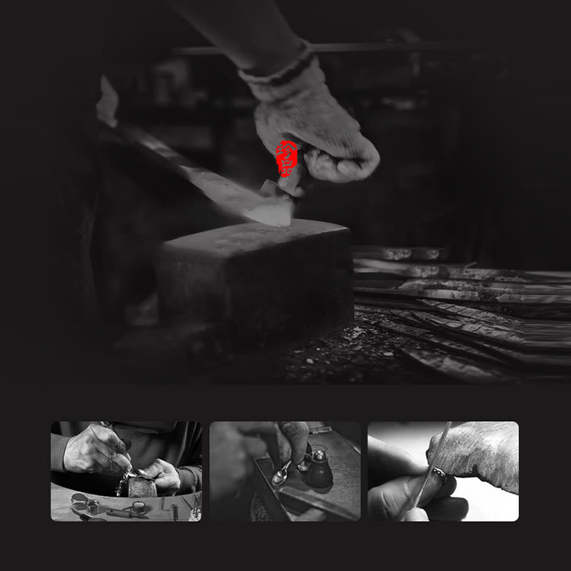 Buddha Stones 925 Sterling Silber Om Mani Padme Hum geschnitztes Design Kreativität Metallarmband - image 17