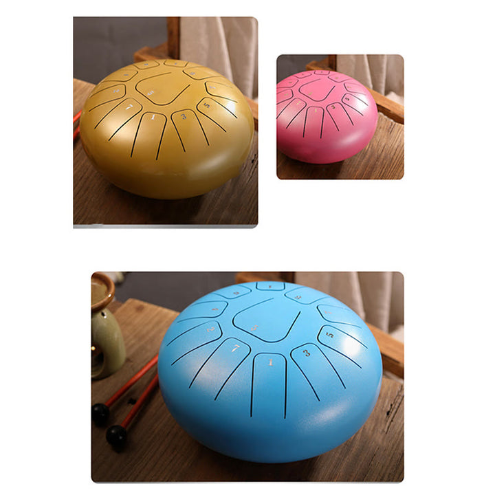 Buddha Stones Steel Tongue Drum Sound Heilung Achtsamkeit Meditation Yoga Drum Kit 11 Note 8 Zoll - image 27