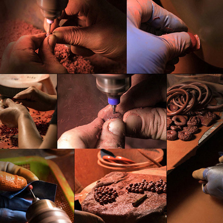 Buddha Stones Tibet Zinnober Om Mani Padme Hum geflochtenes Armband mit Gravur „Segen“.