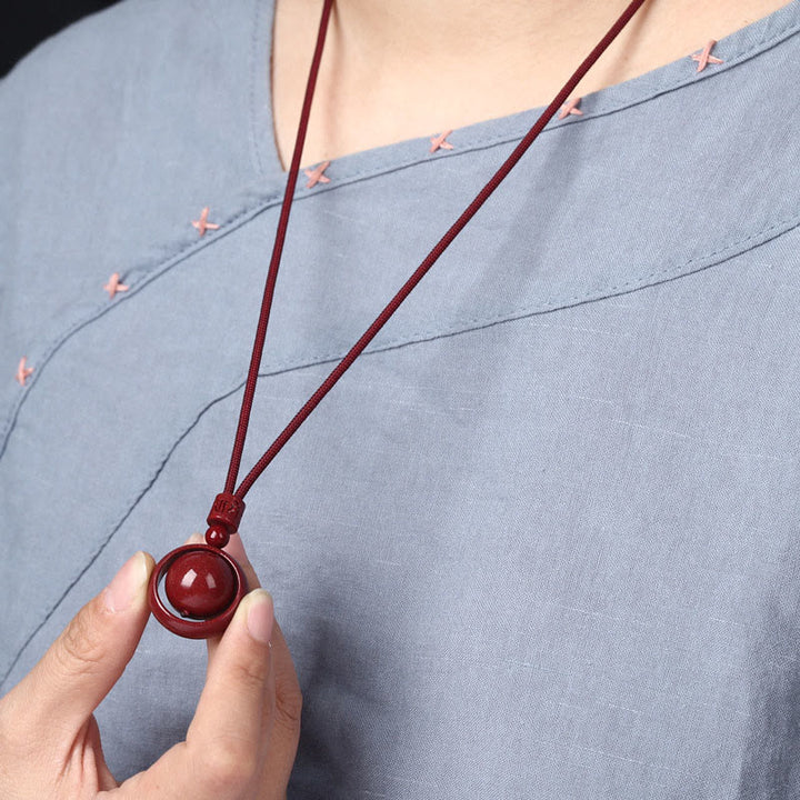 Buddha Stones, Zinnober, Om Mani Padme Hum, PiXiu, Segen, Glücksperlen-Halsketten-Anhänger - image 12