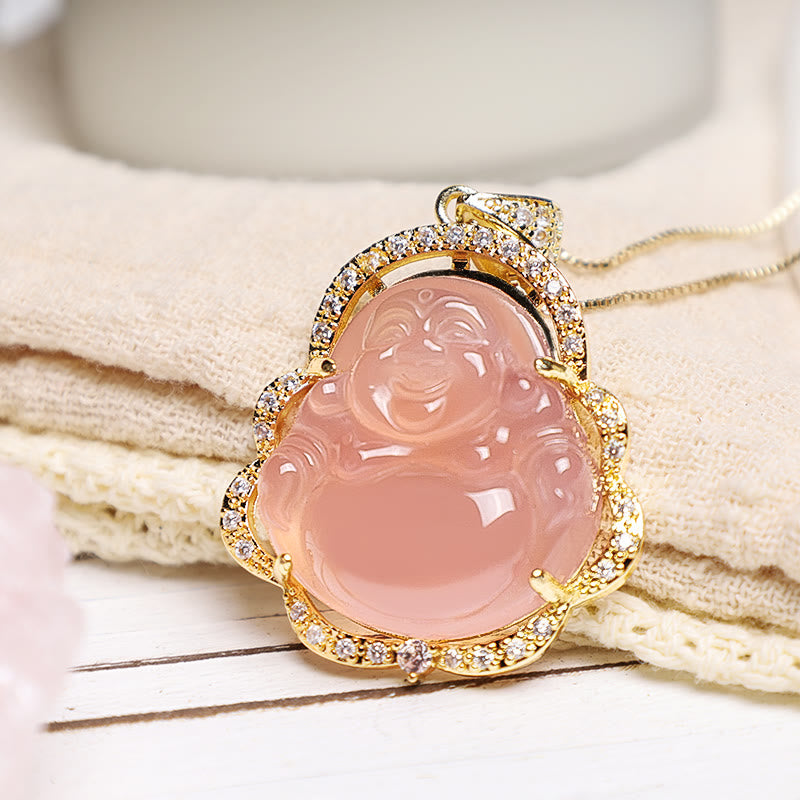 Buddha Stones Viel Glück Lachender Buddha Halskette - image 15