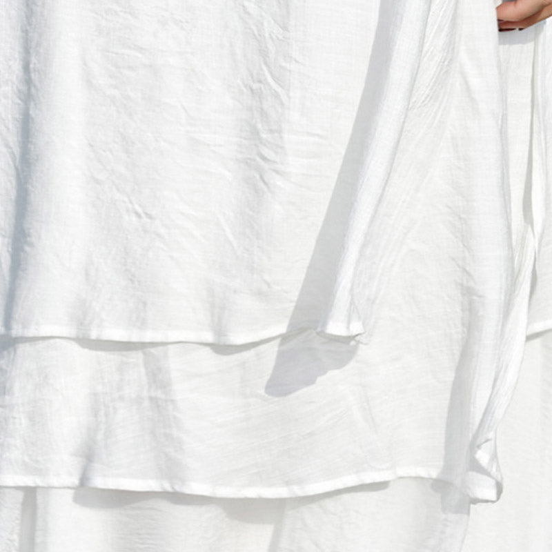 Buddha Stones 2-teiliges Weiß Tai Chi Meditation Yoga Zen Baumwolle Leinen Kleidung Top Hosen Damen Set - image 9