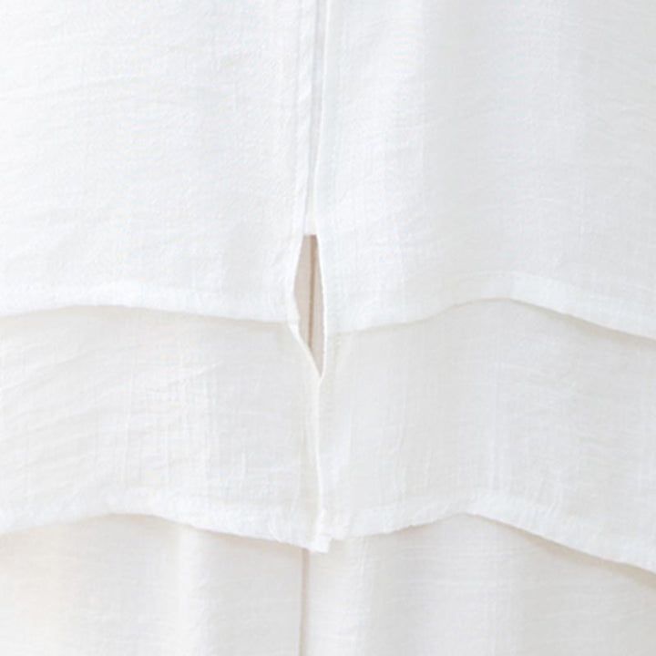 Buddha Stones 2-teiliges einfaches chinesisches Frosch-Knopf-Design, Oberteil, Hose, Meditation, Yoga, Zen, Tai Chi, Baumwollkleidung, Damen-Set - image 13