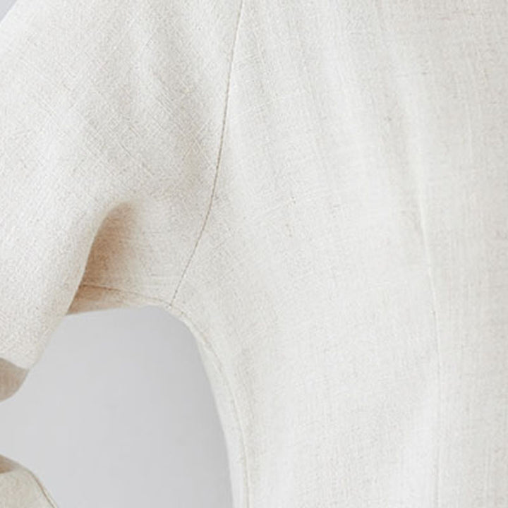 Buddha Stones 2-teiliges Damen-Set mit chinesischem Frosch-Knopf-Design, Zen-Tai-Chi-Meditationskleidung, Baumwoll-Leinen-Oberteil und Hose - image 9