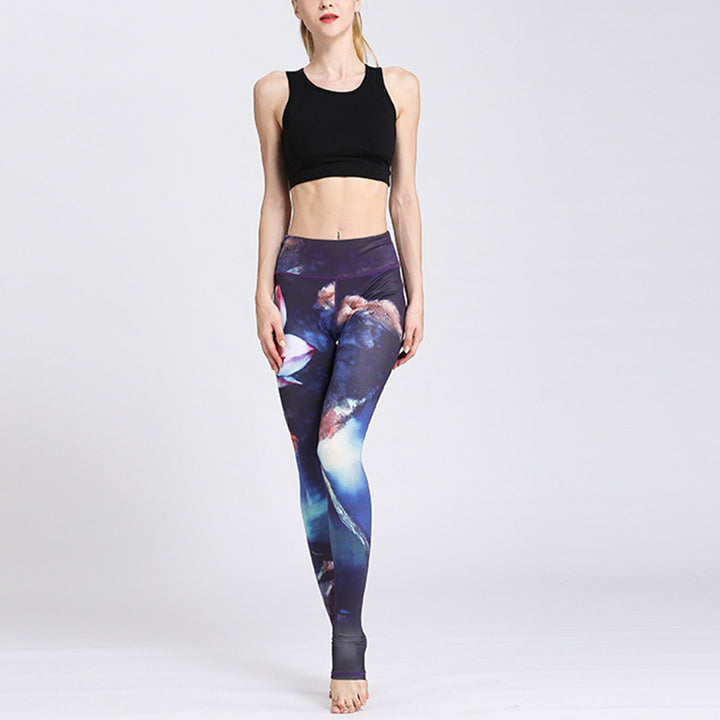 Buddha Stones Lotus Flower Print Design Hose Sport Fitness Yoga Leggings Damen Yogahose - image 24