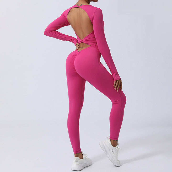 Buddha Stones Langarm-Overall für Damen, rückenfrei, Sport, Fitness, Yoga, Bodysuit - image 5