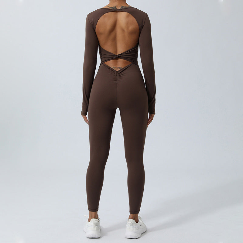 Buddha Stones Langarm-Overall für Damen, rückenfrei, Sport, Fitness, Yoga, Bodysuit - image 20