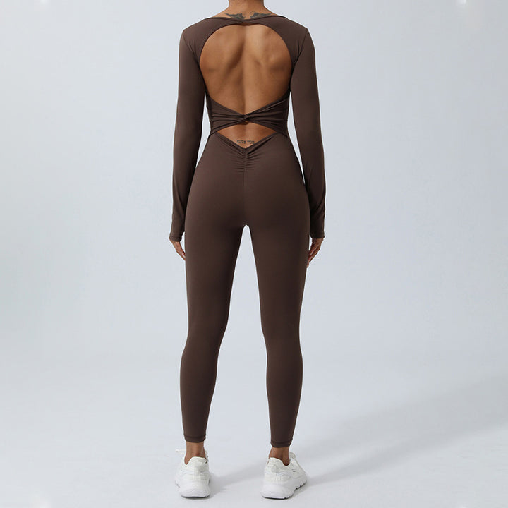 Buddha Stones Langarm-Overall für Damen, rückenfrei, Sport, Fitness, Yoga, Bodysuit - image 20