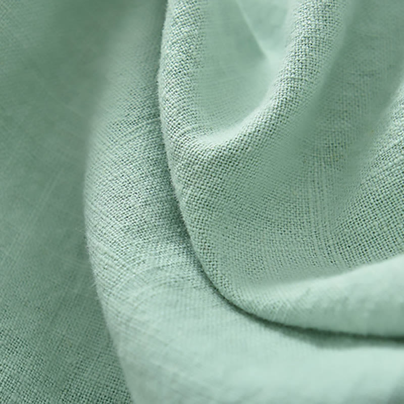 Buddha Stones Ramie Leinen Lose Bluse Damen Langarmshirt Chinesisches Hanfu Top - image 9