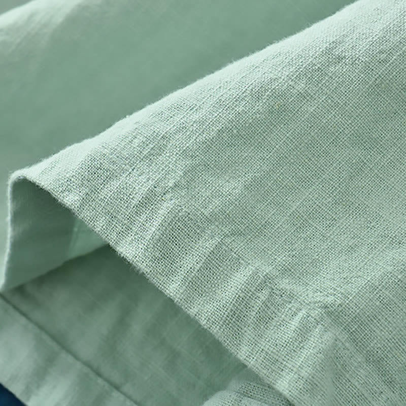 Buddha Stones Ramie Leinen Lose Bluse Damen Langarmshirt Chinesisches Hanfu Top - image 7