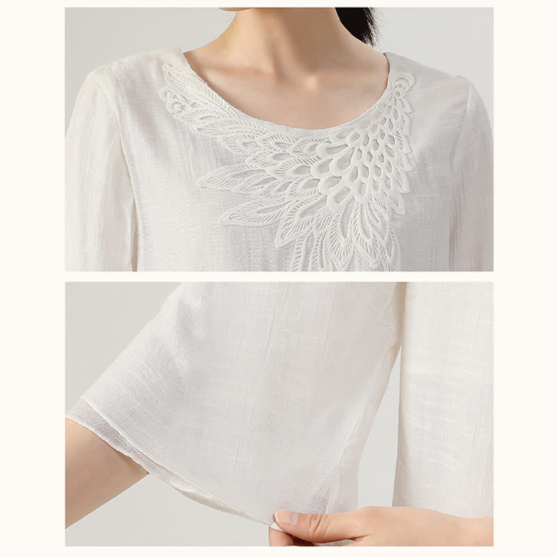 Buddha Stones 2-teiliges Langarm-Set mit Frosch-Knopf für Meditation, Gebet, Zen-Praxis, Tai Chi, Uniform, Kleidung für Damen