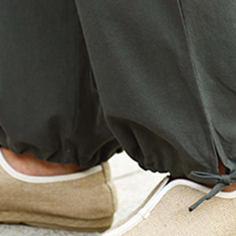 Buddha Stones 2-teiliges Set mit halblangen Ärmeln und V-Ausschnitt, Hemd, Oberteil und Hose, Meditation, Zen, Tai Chi, Leinenkleidung für Damen - image 23