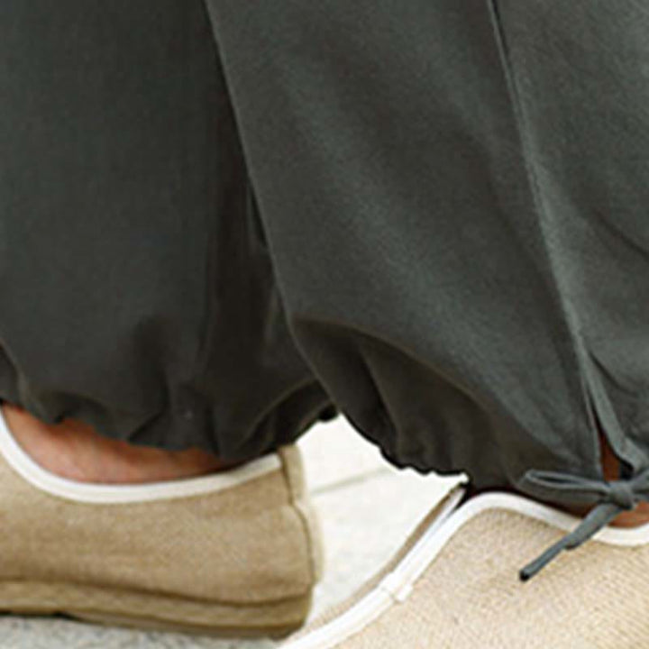 Buddha Stones 2-teiliges Set mit halblangen Ärmeln und V-Ausschnitt, Hemd, Oberteil und Hose, Meditation, Zen, Tai Chi, Leinenkleidung für Damen - image 23