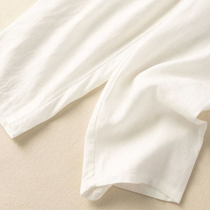 Capri-Haremshose mit Buddha Stones und Vintage-Stickerei, elastischer Bund und Taschen - image 9