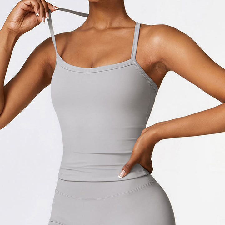 Buddha Stones Einfarbiges kurzes Tanktop mit hoher Taille und Shorts für Sport, Fitness, Fitnessstudio, Yoga-Outfits - image 25