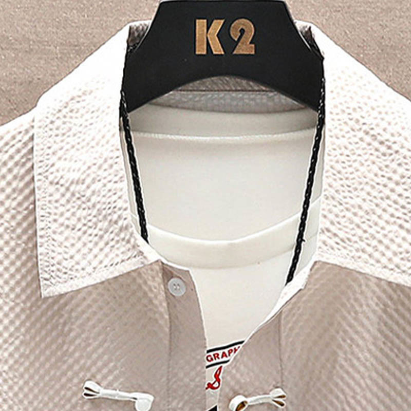 Buddha-Steine-Landschaft, Kokospalmen, Elster-Muster, kurzärmelige Shorts für Herren - image 17