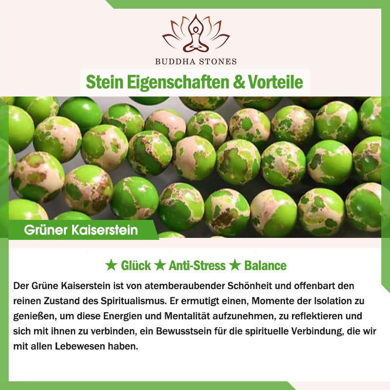 Buddha Stones Sonnenstein Erdbeerquarz Kristall Positives Armband