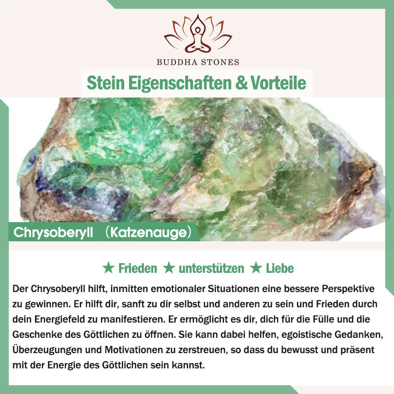 Buddha Stones Sonnenstein Erdbeerquarz Kristall Positives Armband