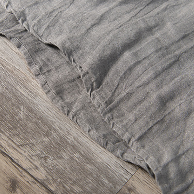 Buddha Stones Einfarbig Kurzarm Halbknopf Hemd Baumwollleinen Herren Kleidung - image 9