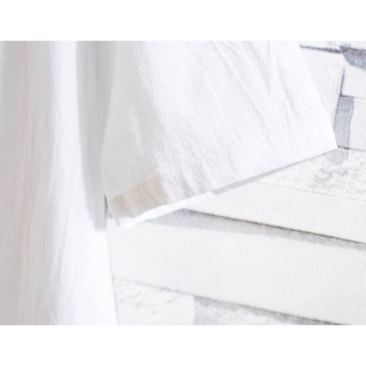 Buddha Stones 2-teiliges Herren-Set mit einfarbigen Baumwollknöpfen und kurzen Ärmeln, T-Shirt und Hose - image 6