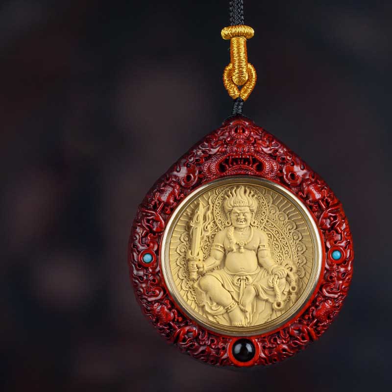 Buddha Stones chinesisches Tierkreiszeichen Geburt Buddha kleiner Blatt rotes Sandelholz Ebenholz Langlebigkeits-Halskette Anhänger - Hahn-Acalanatha - Kleines Blatt rotes Sandelholz - image 11