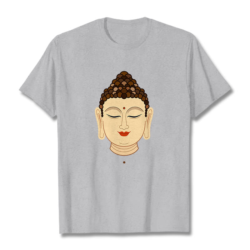 Buddha Stones Meditation Buddha Tee T-Shirt - Hellgrau - 2XL - image 19