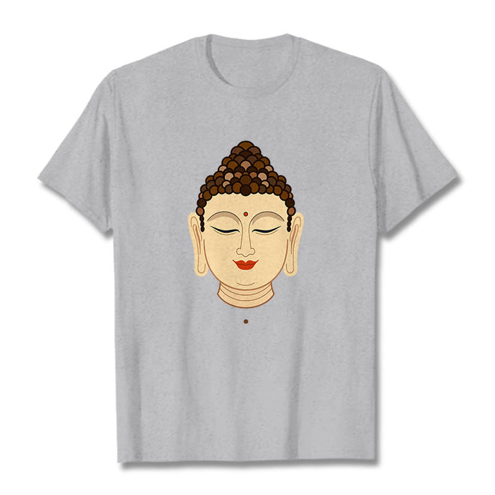 Buddha Stones Meditation Buddha Tee T-Shirt - Hellgrau - 2XL - image 19
