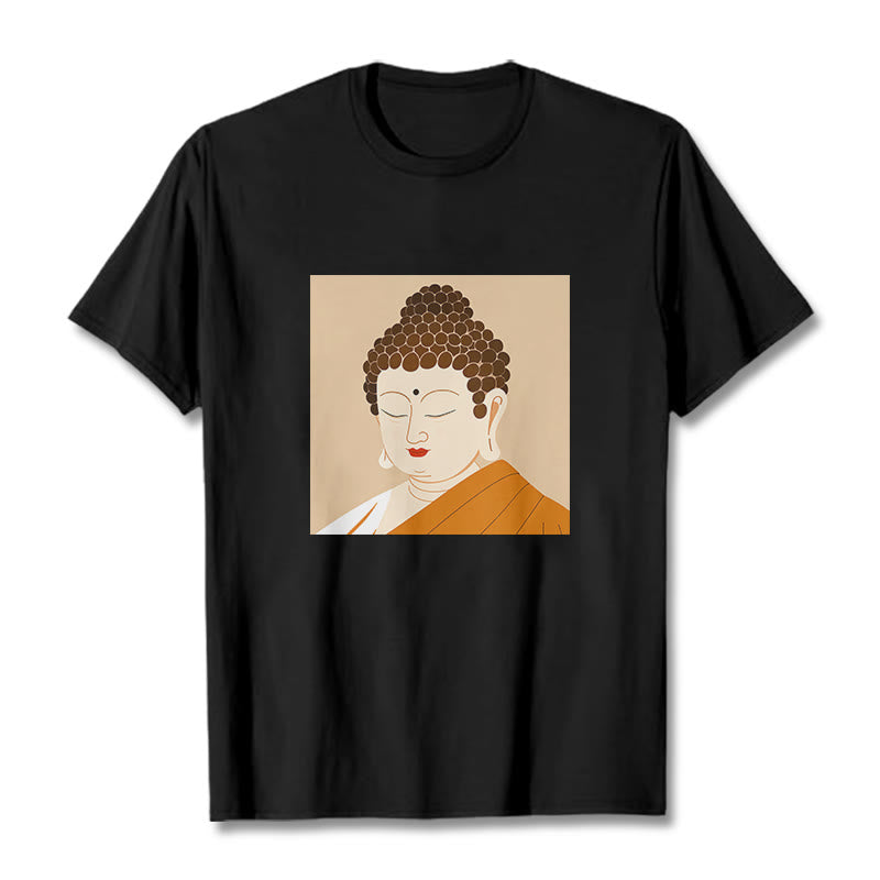 Buddha Stones Augen schließen und entspannen Buddha T-Shirt - Schwarz - 2XL - image 4