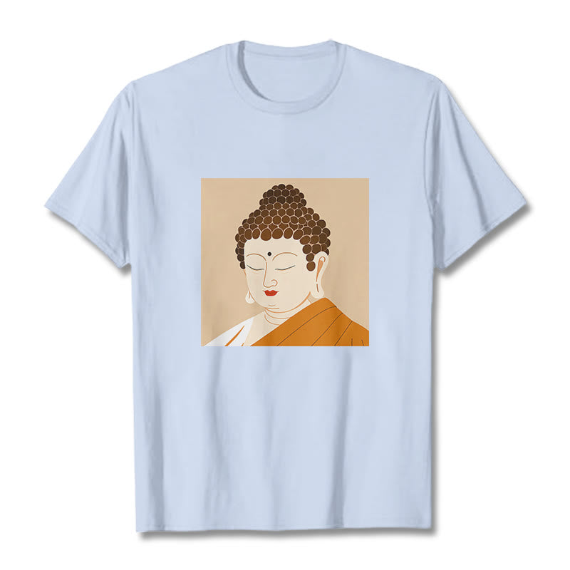 Buddha Stones Augen schließen und entspannen Buddha T-Shirt - HellCyan - 2XL - image 18
