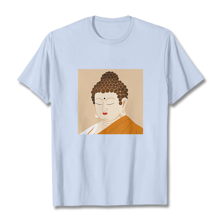 Buddha Stones Augen schließen und entspannen Buddha T-Shirt - HellCyan - 2XL - image 18