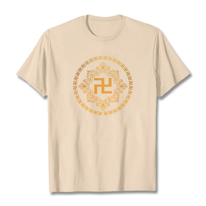 Buddha Stones Hakenkreuz T-Shirt - Bisque - 2XL - image 18