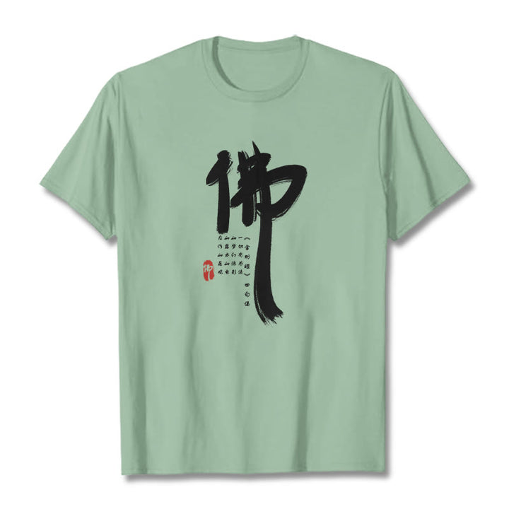 Buddha Stones Fo Buddha T-Shirt - Blassgrün - 2XL - image 15