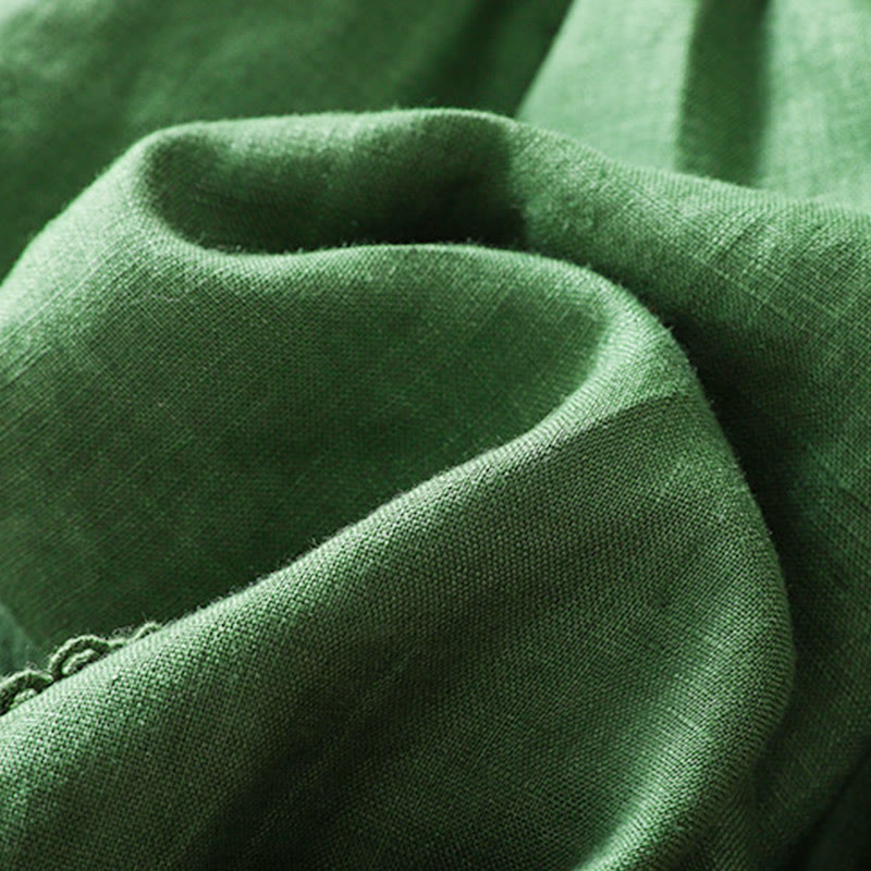 Buddha Stones Sommer-Haremshose aus Baumwolle für Damen mit Kordelzug und Taschen - image 16