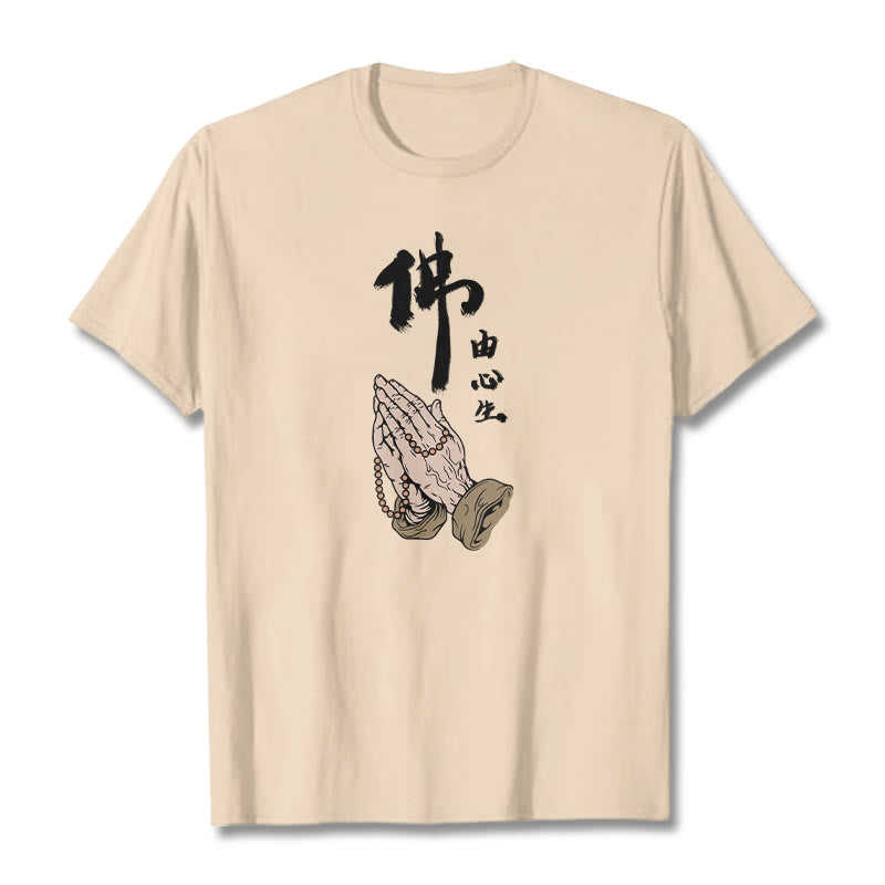 Buddha Stones Beten T-Shirt - Bisque - 2XL - image 17
