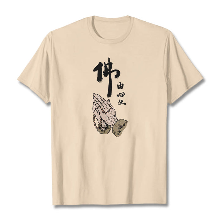 Buddha Stones Beten T-Shirt - Bisque - 2XL - image 17