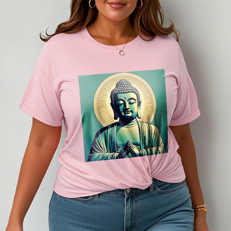 Buddha Stones Aura Green Buddha Tee T-shirt - image 15
