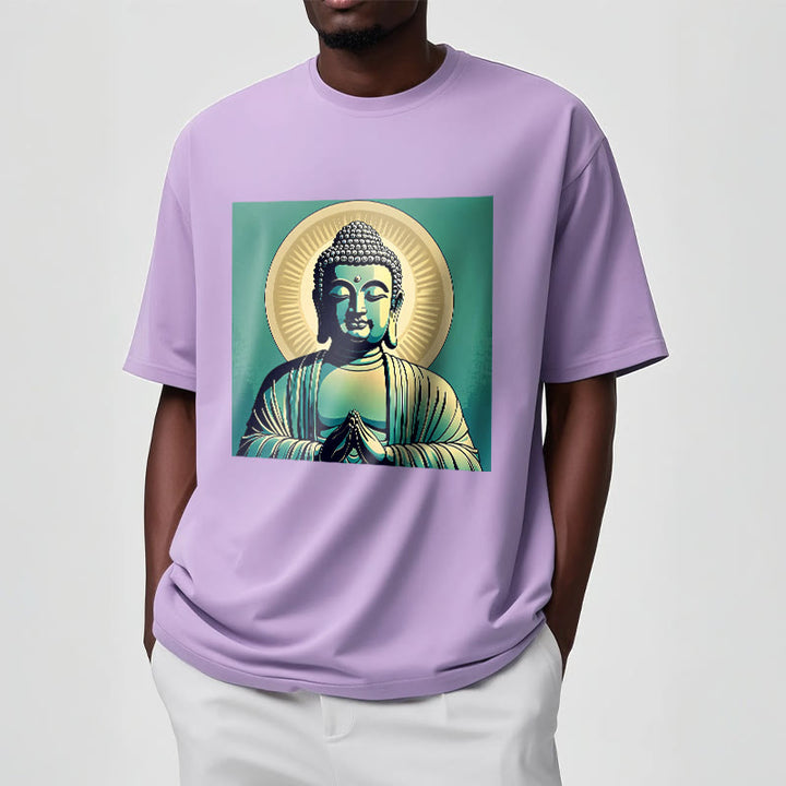 Buddha Stones Aura Green Buddha Tee T-shirt - image 17