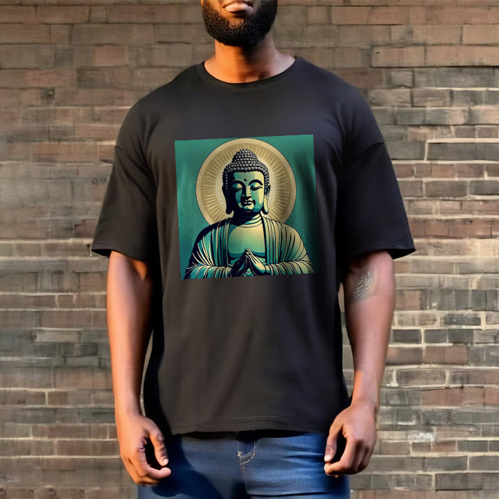 Buddha Stones Aura Green Buddha Tee T-shirt - image 8