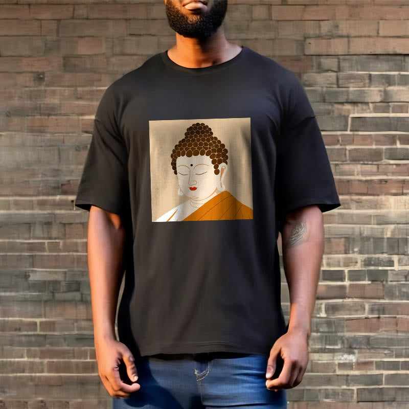 Buddha Stones Augen schließen und entspannen Buddha T-Shirt - image 6