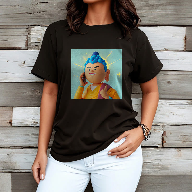 Buddha Stones Lustiges Cartoon-Buddha-T-Shirt - image 10