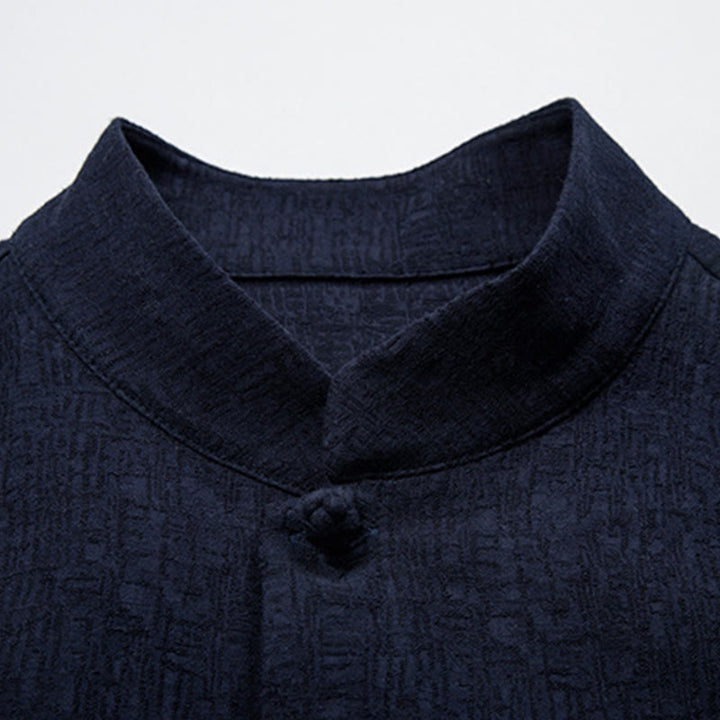 Buddha Stones , einfarbig, chinesischer Tang-Anzug, Baumwoll-Leinen-Jacke, Herrenbekleidung - image 16