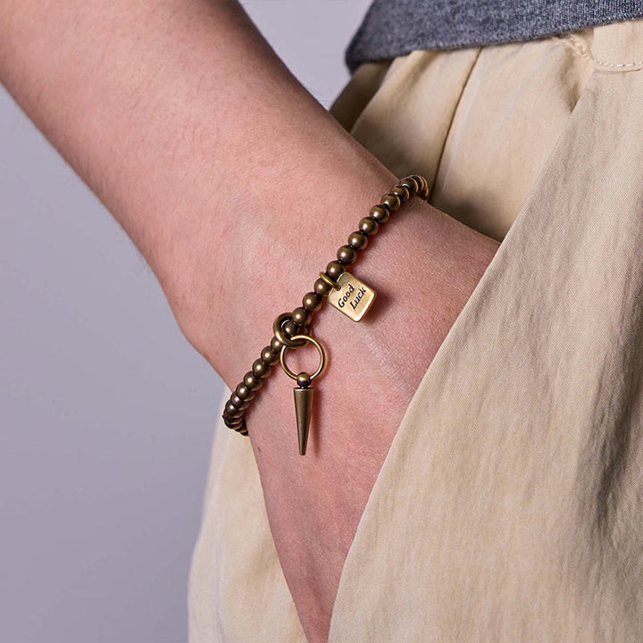 Buddha Stones, Vintage-Armband mit Kupfer-Messing-Perlen, Glücks-Balance - image 6