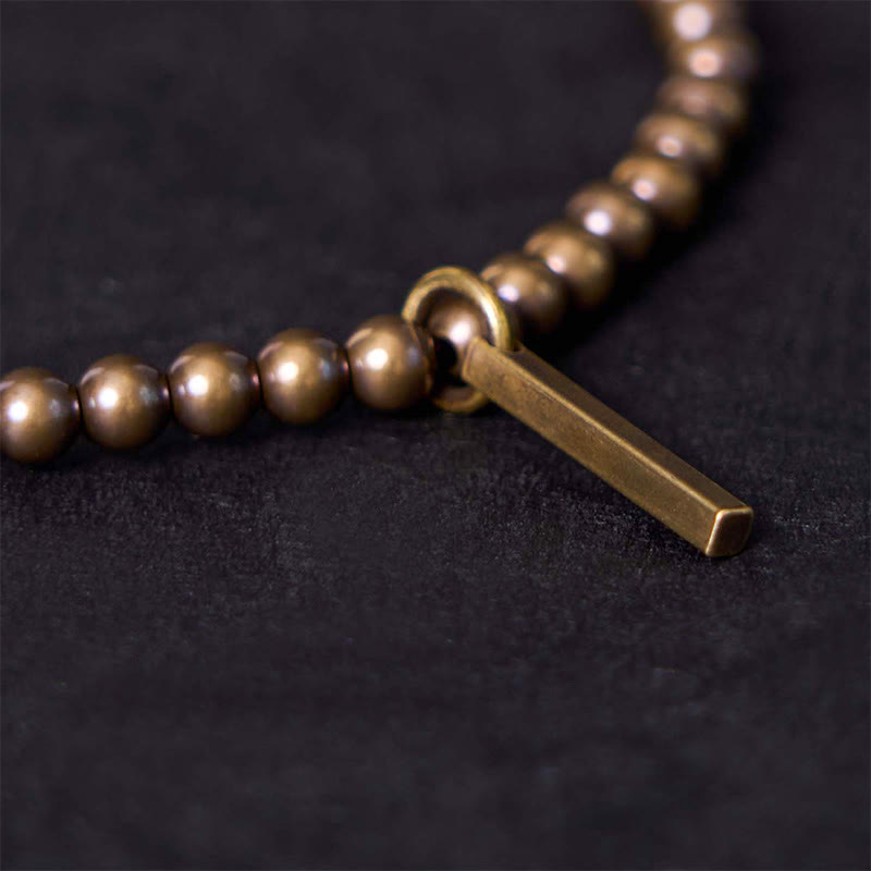 Buddha Stones, reine Kupfer-Messing-Perlen, Selbstpflege-Heilarmband - image 4