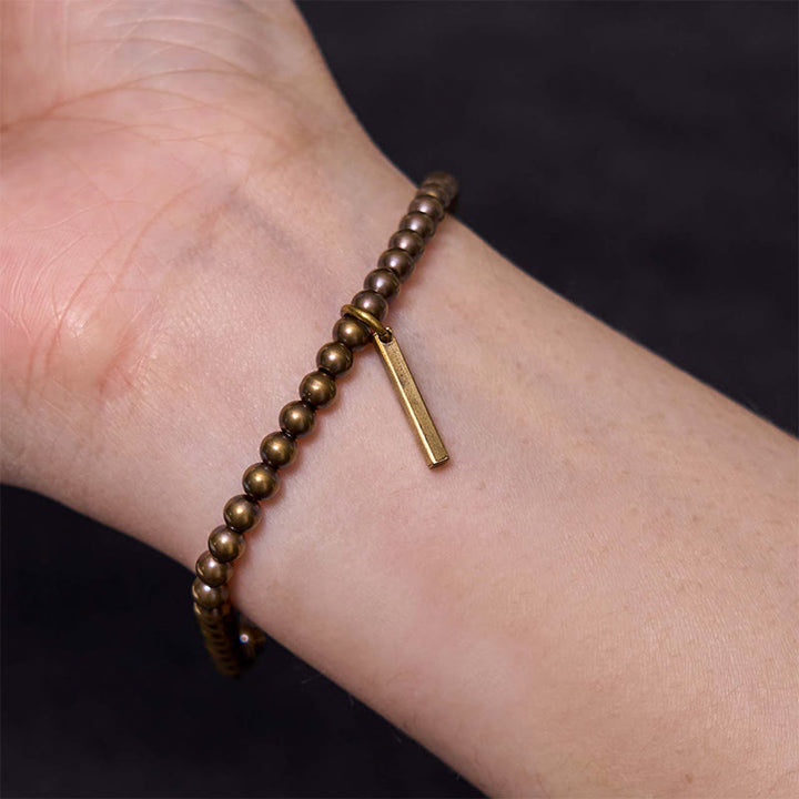 Buddha Stones, reine Kupfer-Messing-Perlen, Selbstpflege-Heilarmband - image 7