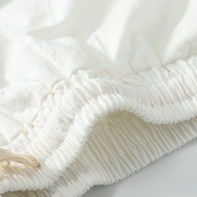 Buddha Stones Lässige, einfarbige, gerade Shorts für Herren mit Taschen, Baumwollshorts für Herren - image 9