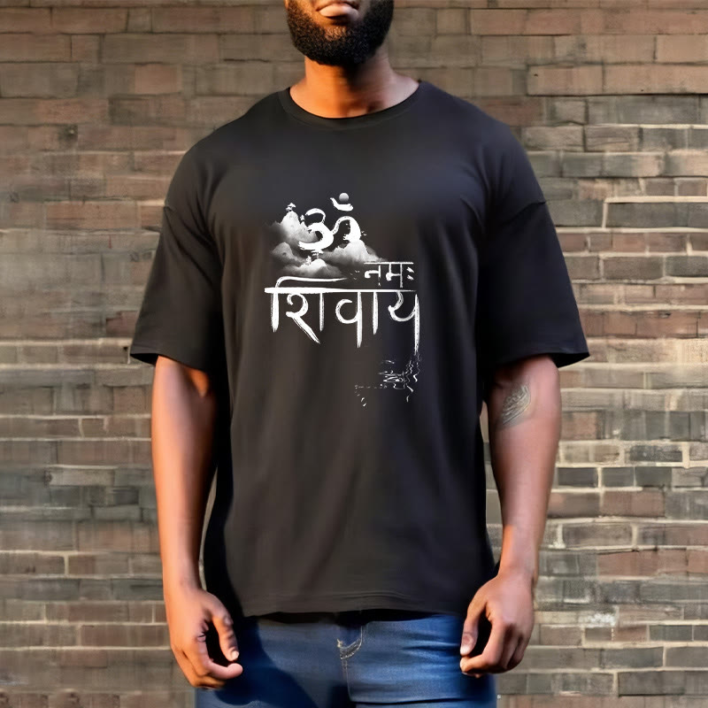 Buddha Stones OM NAMAH SHIVAYA Berg Baumwolle T-shirt - image 4