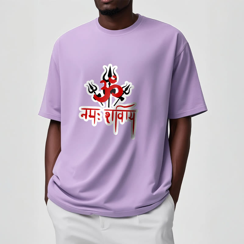 Buddha Stones OM NAMAH SHIVAYA Three Tridents Baumwoll-T-Shirt - image 19